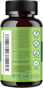 NATURELO Whole Food CoQ10 Supplement, 120 Veg Capsules, Heart Health Blend, Powerful Antioxidant, CoQ10 100mg Supports Energy Production