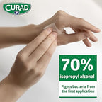CURAD Alcohol Prep Pads (Pack of 4 Boxes), 400 Pieces of Medium Isopropyl Alcohol Wipes Individually Wrapped, First Aid Alcohol Swabs for Cuts & Scrapes, Medical Alcohol Pads for General Cleansing