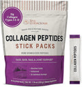 Live Conscious Collagen Peptides Powder Unflavored Packets - Hydrolyzed Collagen Powder - Hair, Skin, Nail, & Joint Support - Type I & III Grass-Fed Collagen Supplements for Women and Men - Pack of 20