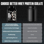 NutraBio 100% Whey Protein Isolate Protein Powder, 25g Protein with Complete Amino Acid Profile, Non-GMO, Soy & Gluten Free, Low Carb, Low Calorie Whey Protein Powder, Cookies & Cream, 2 Lbs