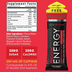NewTrition® Extra Strength Energy Shots, 1.7 fl oz - 250mg Caffeine with Vitamin B & Amino Acids, Sugar-Free, Zero Calorie Vitamin Energy Drink for Focus & Endurance (Pack of 6, Mystic Melon)