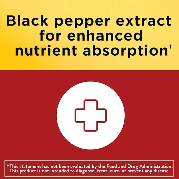 Nature Made CoQ10 100mg with Black Pepper Extract for Enhanced Nutrient Absorption, Dietary CoQ10 Supplement for Heart Health Support, 30 Softgels, 30 Day Supply