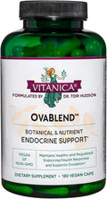Vitanica OvaBlend - Endorine and Ovulation Support for Women with NAC, Chromium, Green Tea, and Saw Palmetto - Supports Healthy Ovulation - Vegan - 180 Capsules