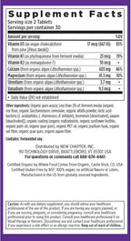 New Chapter Calcium Supplement – Organic Plant Calcium for Women Under 40, with Vitamin D3 for Absorption + Vitamin K2 + Magnesium, Vegetarian, Gluten Free - 60 Count