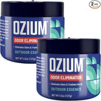 Ozium 4.5 Oz. Odor Eliminating Gel for Homes, Cars, Offices and More, Outdoor Essence, 2 Pack