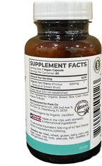 Organic Tart Cherry Capsules - High Strength Organic Tart Cherry 500mg 4:1 Extract- 1 Capsule Per Serving for Uric Acid Support - Vegan Non-GMO & Made in the USA (2 Months Supply)