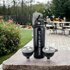 Three Drops of Life Fill N Go Large Protein Funnels, BPA Free, Easy Screw Off Lid, Good for Travel, Workouts and Busy Lifestyles (2, 230ML)