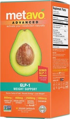 Metavo Advanced Weight Support – Natural Diet Supplements with Essential Nutrients for Promoting Wellness, Enriched with Avocados, Green Tea, Chromium & Green Coffee, 90 Easy-to-Swallow Diet Pills