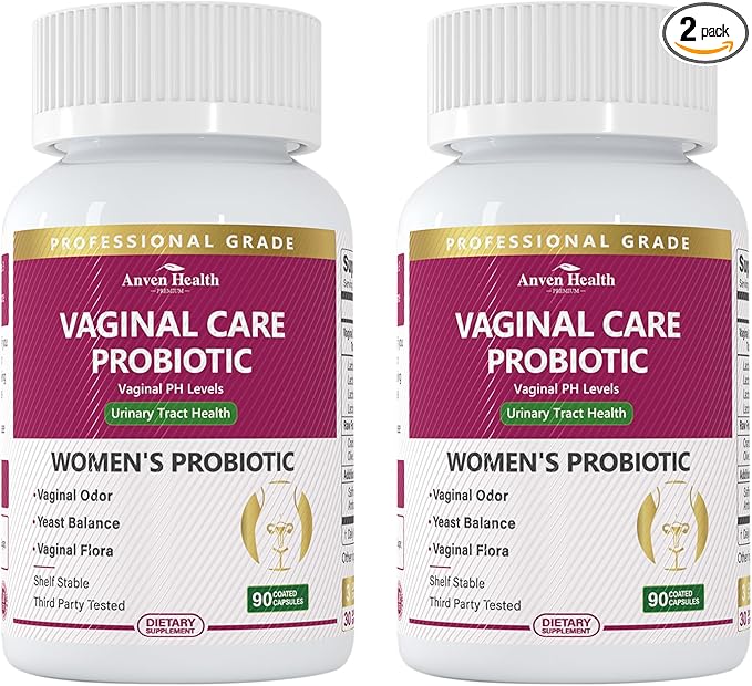 Vaginal Probiotics for Women pH Balance with Prebiotics - 60 Billion Womens Probiotic for Vaginal Flora, Odor, Yeast & Digestive Health with Saffron, Cranberry, Vegan & Non-GMO | 180 Caps