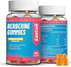 Berberine Gummies with Ceylon Cinnamon,1200mg Berberine HCI Supplement for Metabolism and Energy Support, Vegan, Gelatin-Free - 60 Count