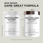 Codeage Multi Collagen for Women & Men Biotin 10000mcg Keratin, Protein Powder Vitamin C B6 D3, Hyaluronic Acid, Niacin - Hydrolyzed Collagen Coffee Creamer 5 Types - Unflavored - Non-GMO - 11.5oz