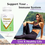 99% Ultra Purity Trans-Resveratrol 1100mg, 3-in-1 Advanced Formula Organic Resveratrol Supplement, Max Antioxidant, Anti-Aging, Skin Health, Cell Repair, Boost NAD+, Immune & Energy, 60 Caps