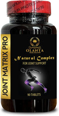 Joint Matrix PRO Natural Complex - Joint Support Supplement for Women, Support Joint Function and Mobility - 1 Bottle 90 Tablets