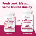 Micro Ingredients Saffron+ Advanced Supplements, 60 Veggie Capsules – 10-in-1 with Saffron Extract, High Absorption Fat-Soluble Vitamin C, Magnesium, Turmeric & KSM-66 Ashwagandha – Filler Free