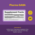 Natural Factors Pharma GABA - Dietary Supplement Supports Calm Sleep & Sleep Quality - Natural, Fast-Working Supplement Aids Focus & Brain Health - 60 Chewable Tablets (60 Servings)