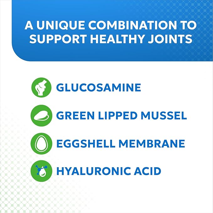 Nutramax Laboratories Cosequin Elements Dog Joint Health Supplement with Glucosamine, Green Lipped Mussel, Eggshell Membrane, & Hyaluronic Acid, 75 Tasty Chewable Tablets for Dogs