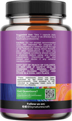 GLP-1 Berberine Supplement - One a Day Healthy Gut Berberine Complex with Panax Ginseng Turmeric Curcumin & Cayenne Pepper for Metabolic Balance - Gluten Free Vegan and Non-GMO - 30 Count