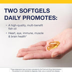 Metagenics OmegaGenics Fish Oil EPA-DHA 720 mg - High Potency Omega-3 Supplement* - Supports Heart, Joint, Brain & Immune Health* - Sustainably Sourced, Purity-Tested Fish Oil - 240 Softgels