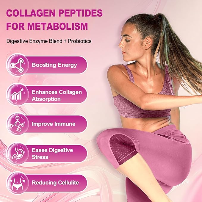 ZHPHK Multi Collagen Peptides for Women 2000mg Hydrolyzed Collagen Peptides Pills from Type I II III V X with Hyaluronic Acid Better Absorption with Vitamin C Support Skin Hair Nail | 120 Count