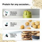 Complement Vegan Unflavored Protein Powder - Organic Protein Low Carb, Low Calorie, Sugar Free, Soy Free, Non-GMO, Gluten Free - 15g Yellow Pea, Pumpkin Seed Protein Powder (1 Serving)