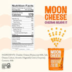 Moon Cheese Cheddar Believe It, 10 Ounce, 2-Pack, Crunchy, Protein-Rich Cheese Snack, Keto Friendly, 100% Real Cheese