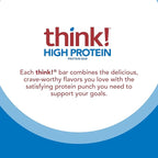 think! Protein Bars, High Protein Snacks, Gluten Free, Kosher Friendly,Variety Pack, Nutrition Bars, 2.1 Oz per Bar, 12 Count (Packaging May Vary)