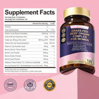 Beef Organ Supplement for Women - Beef Liver, Kidney, Heart,Uterus Tissue - Balance Hormones & Women's Overall Energy - Grass Fed, Pasture Raised - Natural Iron Supplement with Folate - 120 Capsules