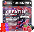 Creatine Gummies Complex 8000mg for Men and Women Creatine Monohydrate Gummy with BCAA Taurine for Muscle Strength and Energy Boost Sugar Free Pre-Workout Supplement - 120 Gummies