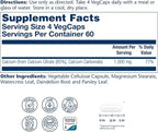 Solaray Calcium Citrate 1000mg - Chelated Calcium Supplement - Supports Bone Strength and Healthy Teeth - Easy to Digest - Vegan - 60 Servings, 240 VegCaps