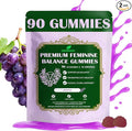 DEWANG Premium Feminine Balance Gummies for Women’s - Immune Support& PH Balance - Vegan, Gluten-Free - Grapes Flavor, 90 Count 45 Servings (2, Grape)