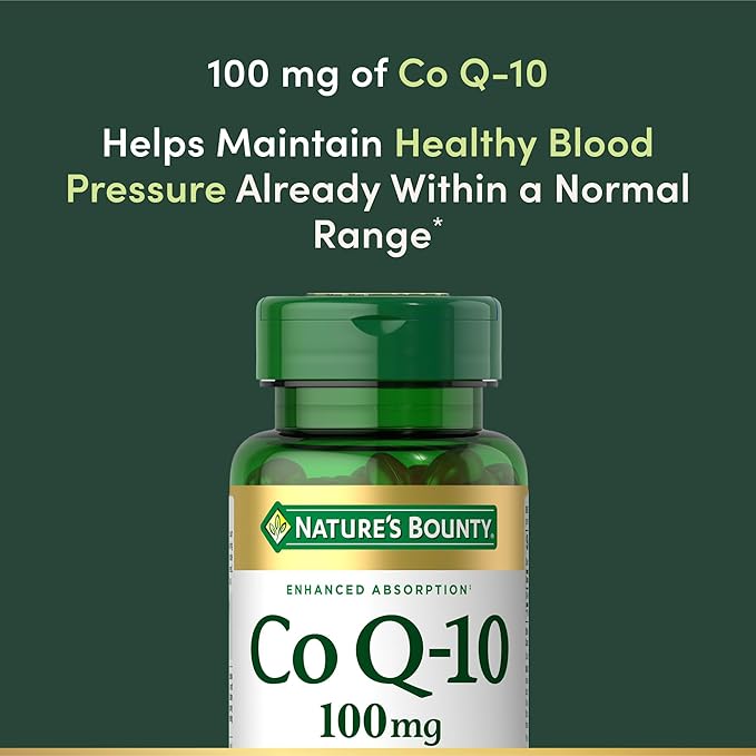 Nature's Bounty CoQ10,Helps Maintain Healthy Blood Pressure,100 mg,Rapid Release Softgels,75 Count (Pack of 3)
