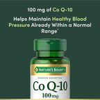 Nature's Bounty CoQ10, Helps Maintain Healthy Blood Pressure, 100 mg, Rapid Release Softgels, 75 Count
