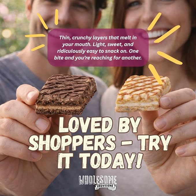 Protein Wafer Squares, Value Variety Pack, 15g Protein, Low in Sugar, 10 Squares Total, Light and Crispy, Includes Vanilla, Mocha, Chocolate, Lemon, Chocolate Raspberry (Variety, 4 Pack)