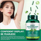 Chlorophyll Capsules | Body Deodorizing Supplement | Natural Internal Odor Control | with Chlorophyllin, Parsley and Peppermint | for Skin, Breath and Body Health | 4 Month Supply - 120 Caps