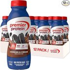Premier Protein Shake, Cookies & Cream, 30g Protein, No Added Sugar, 24 Vitamins & Minerals to Support Immune Health, 11.5 fl oz, 12 Pack