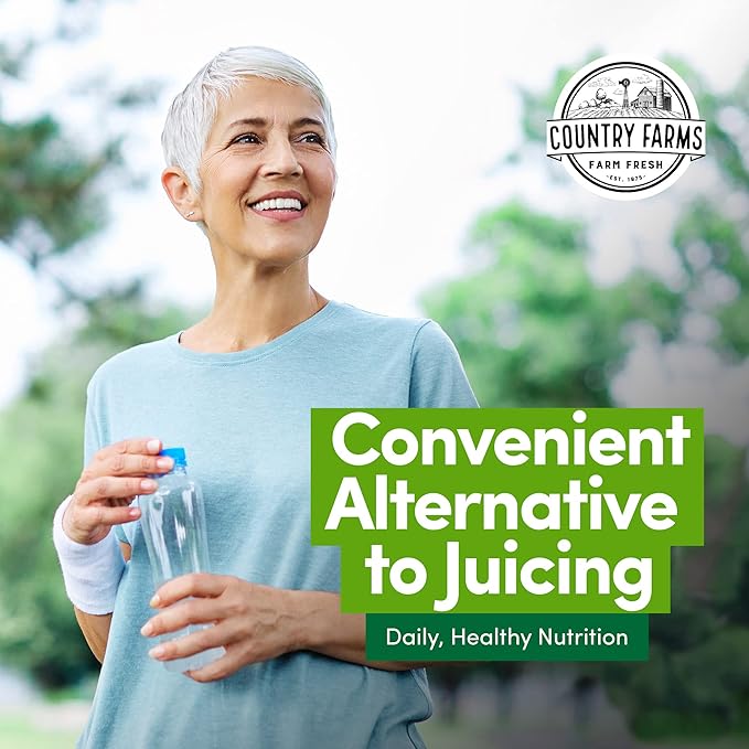 COUNTRY FARMS Super Fruits and Veggies Capsules, Whole Food Supplement, Powerful Antioxidant, Supports Energy, Immune Health, Boosts Digestive Health, 30 Organic Super Foods, 60 Servings, 2 Pack