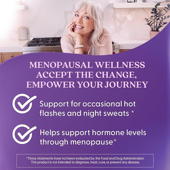 Doctors Best Womens Menopause Support (Soy Isoflavone, Black Cohosh, Chaste Tree), Multi-Symptom Relief, Non-GMO, Gluten Free, Vegan 30 Veggie Caps