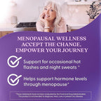 Doctors Best Womens Menopause Support (Soy Isoflavone, Black Cohosh, Chaste Tree), Multi-Symptom Relief, Non-GMO, Gluten Free, Vegan 30 Veggie Caps