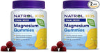 Natrol Kids Magnesium Citrate Gummies, Gently Calm & Relax Little Minds and Bodies, Plus Support Healthy Muscle Relaxation and Function, 30 Razzilicious Gummies, Up to a 30 Day Supply, (Pack of 2)