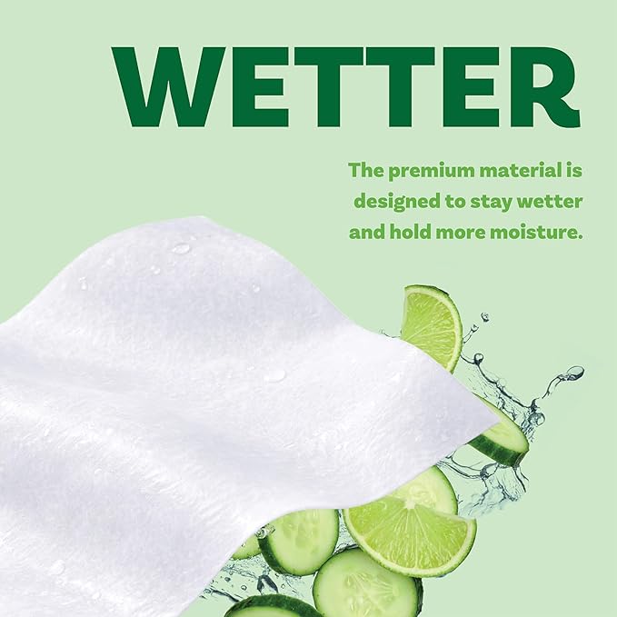 Extra Large Bath Wipes for Adults Bathing No Rinse - 120 Disposable Body Cleansing Wipes for Men, Women & Elderly - Great for Gym, Camping, Post Surgery - Cucumber Lime