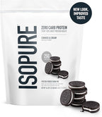 Isopure Zero Carb 100% Pure Whey Isolate Protein Powder, Gluten Free, With Vitamins, Cookies & Cream, 25g Protein Per Serving, 1 Lb, 15 Servings (Packaging May Vary)