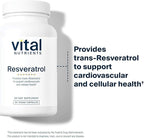 Vital Nutrients Resveratrol - Ultra High Potency Antioxidant - Trans Resveratrol for Cardiovascular and Cell Health Support* - Vegan Supplement - Gluten, Dairy and Soy Free - Non-GMO - 60 Capsules