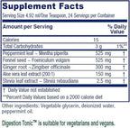 Vitanica Digestion Tonic, Gas and Bloating Relief Supplement, Organic, Improve Digestive Function & Gut Health, for Women & Men, Peppermint Oil Fennel Ginger & Aloe Vera Vegan, 4 Oz