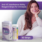 UTI Test Strips - 3-in-1 Advanced Urinary Tract Infection Home for Women Men Kids Detection with Accurate Leukocytes, Nitrite, and PH Readings, Simple at-Home Urine Test Strips, 50ct