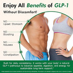 GLP-1 Supplement for Women and Men, Hunger & Metabolism Support - Support GLP1 Naturally, with Prebiotic & Probiotic Blend