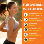 Zammex 100% Grass-Fed Beef Bone Broth Protein Powder, 18G Protein, Hydrolyzed Collagen Peptides Type 1&3, Supports Healthy Skin, Nails, Hair, Joints, Non-GMO, Gluten Free, Paleo & Keto Friendly