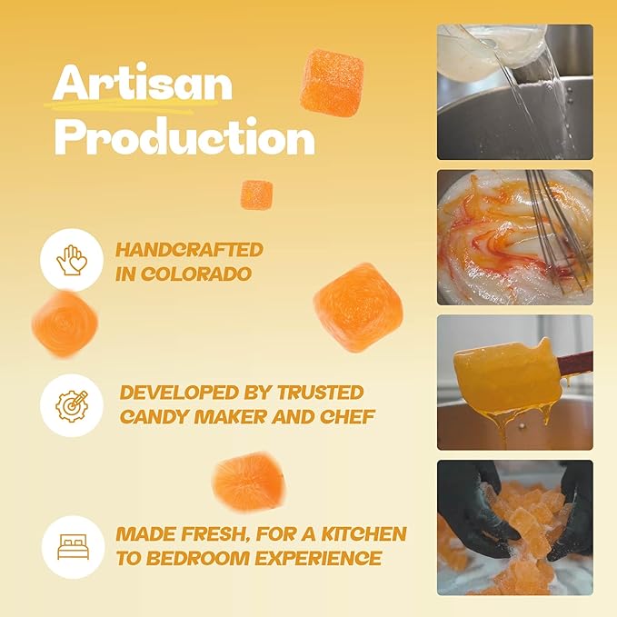 BEEJ Gummies for Couples - Natural Intimacy Gummy Candy - Romantic Gift for Birthday, Honeymoon, Anniversary, Valentines Day - No Artificial Flavors - Made in USA - 3 Pack, Dreamsicle