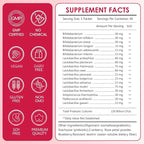 Women's Probiotic Powder - 120 Billion CFUs, 20 Strains, Cranberry Extract & 3 Prebiotics, Help for Immune Booster, Digestive Health, Vaginal & Urinary Health, 40 Packets