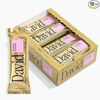 David High Protein Bars - 0g of Sugar, Low Carb, Gluten Free - 28g of Protein, 150 Calories - On-The-Go Snack - Cake Batter Flavor, Pack of 12