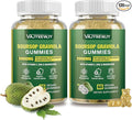 2 Pack Soursop Graviola Gummies - 2000mg Extra Strength Soursop Leaves Extract, Vitamin C, Zinc & Whole Natural Food for Immunity, Vegan, 120 Gummies